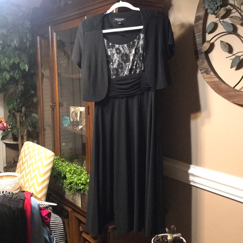 Long dress with small jacket